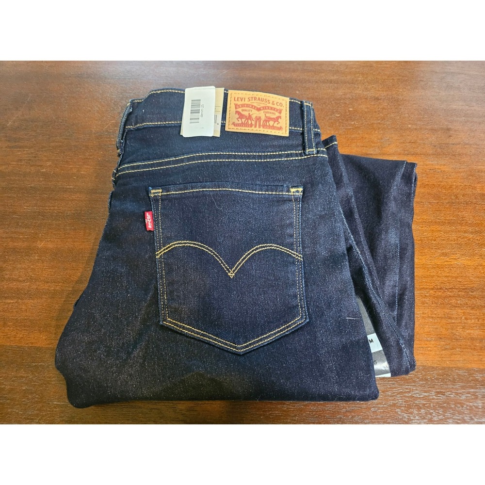 Levi's 311 Shaping Skinny Jeans Womens 14M W32 L30 Dark Indigo Hypersoft New